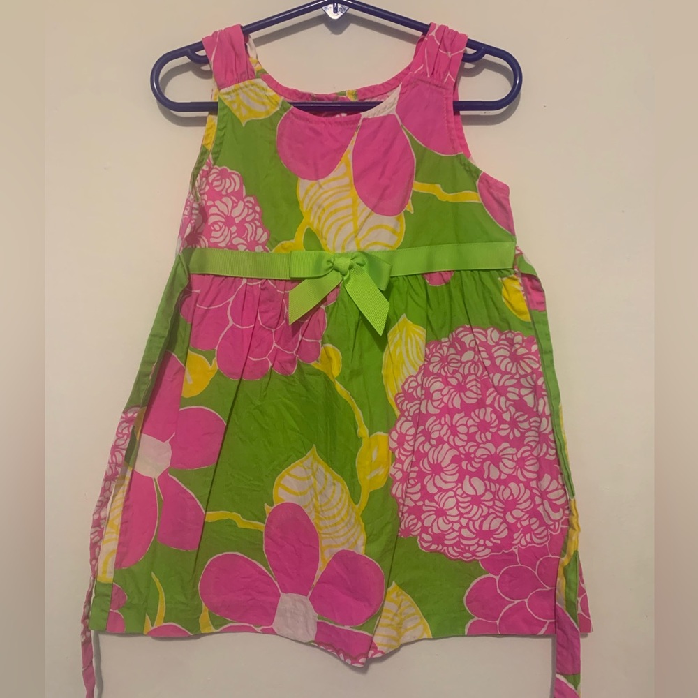 RareToo! - Girls Size: 3T - Pink & Green Flower Dress
